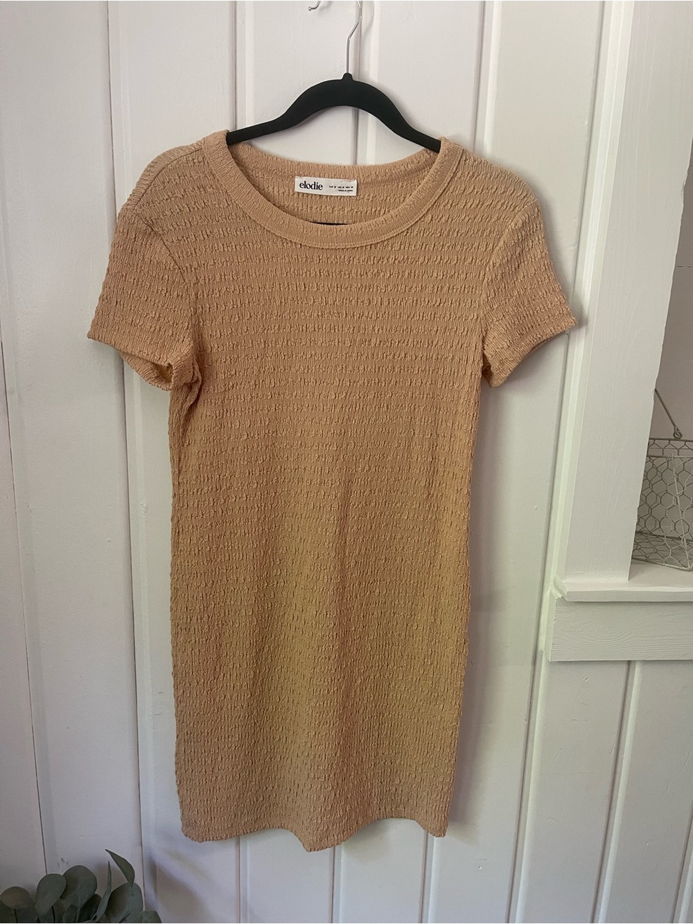 Elodie Textured Short Sleeve Bodycon Mini